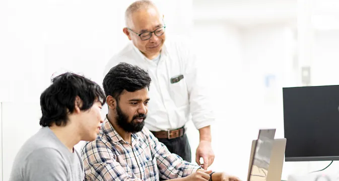 ICTイノベータコース学生と教員の交流